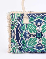 Large printed cotton tote bag femme La Fiancée