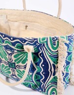 Large printed cotton tote bag femme La Fiancée