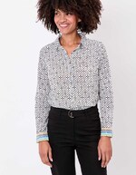 Straight organic cotton voile shirt femme La Fiancée