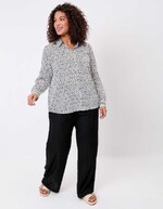 Straight organic cotton voile shirt femme La Fiancée