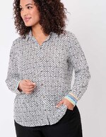 Straight organic cotton voile shirt femme La Fiancée