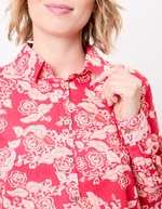 Straight organic cotton voile shirt femme La Fiancée
