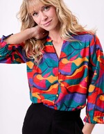Organic cotton ruffled blouse femme La Fiancée