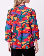 Organic cotton ruffled blouse femme La Fiancée