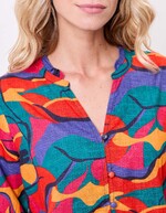 Organic cotton ruffled blouse femme La Fiancée
