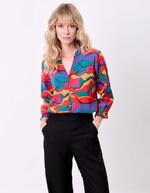 Organic cotton ruffled blouse femme La Fiancée