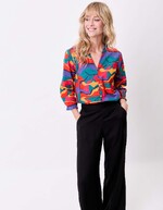 Organic cotton ruffled blouse femme La Fiancée