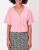 Plain short knit cardigan femme La Fiancée