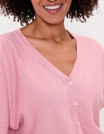 Plain short knit cardigan femme La Fiancée
