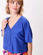 Plain short knit cardigan femme La Fiancée
