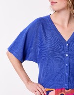 Plain short knit cardigan femme La Fiancée