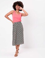 Flowy flared midi skirt femme La Fianc&eacute;e