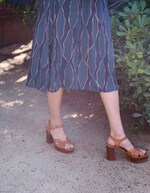 Flowy flared midi skirt femme La Fianc&eacute;e