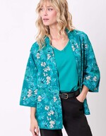 Reversible organic cotton kimono jacket femme La Fiancée