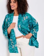 Reversible organic cotton kimono jacket femme La Fiancée