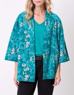 Reversible organic cotton kimono jacket femme La Fiancée