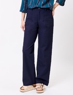 Straight thick organic cotton trousers femme La Fiancée