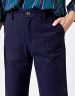 Straight thick organic cotton trousers femme La Fiancée