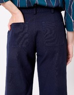 Straight thick organic cotton trousers femme La Fiancée