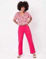 Straight thick organic cotton trousers femme La Fiancée