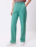 Straight thick organic cotton trousers femme La Fiancée
