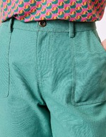 Straight thick organic cotton trousers femme La Fiancée