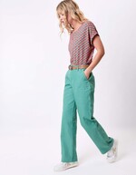 Straight thick organic cotton trousers femme La Fiancée