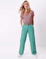 Straight thick organic cotton trousers femme La Fiancée