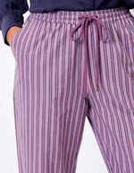 Striped organic cotton trousers femme La Fiancée