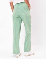 Striped organic cotton trousers femme La Fiancée