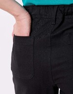 Fitted stretch cotton trousers femme La Fiancée