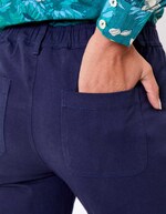 Fitted stretch cotton trousers femme La Fiancée