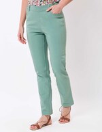 Fitted stretch cotton trousers femme La Fiancée