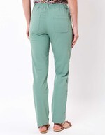 Fitted stretch cotton trousers femme La Fiancée