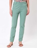 Fitted stretch cotton trousers femme La Fiancée