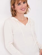 Plain women&rsquo;s hooded sweater femme La Fianc&eacute;e
