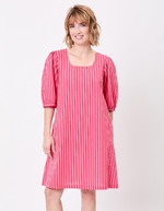 Striped organic cotton dress femme La Fiancée