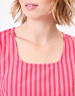 Striped organic cotton dress femme La Fiancée
