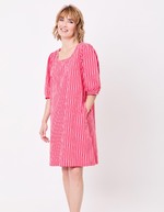 Striped organic cotton dress femme La Fiancée