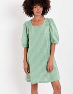 Striped organic cotton dress femme La Fiancée