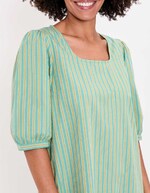 Striped organic cotton dress femme La Fiancée