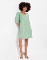 Striped organic cotton dress femme La Fiancée