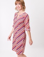 Organic cotton voile Tunisian collar dress femme La Fiancée
