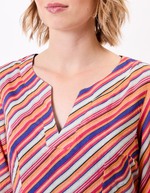 Organic cotton voile Tunisian collar dress femme La Fiancée