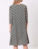 Flowy flared dress with 3/5 sleeves femme La Fiancée