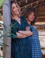 Flowy flared dress with 3/6 sleeves femme La Fiancée