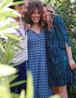 Flowy flared dress with 3/6 sleeves femme La Fiancée