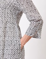 Long printed cotton voile dress femme La Fianc&eacute;e