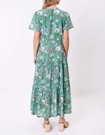 Long cotton dress with ruffles femme La Fiancée