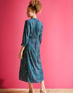 Fitted flowy midi dress femme La Fiancée